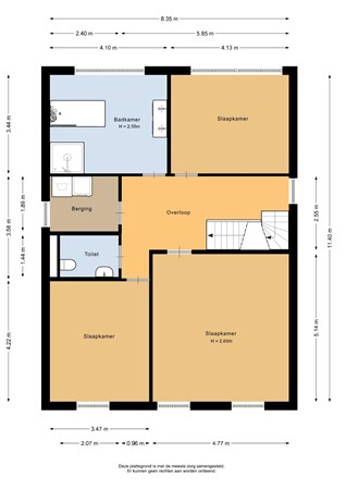 Floorplan - Koningin Beatrixlaan 66, 1774 BM Slootdorp
